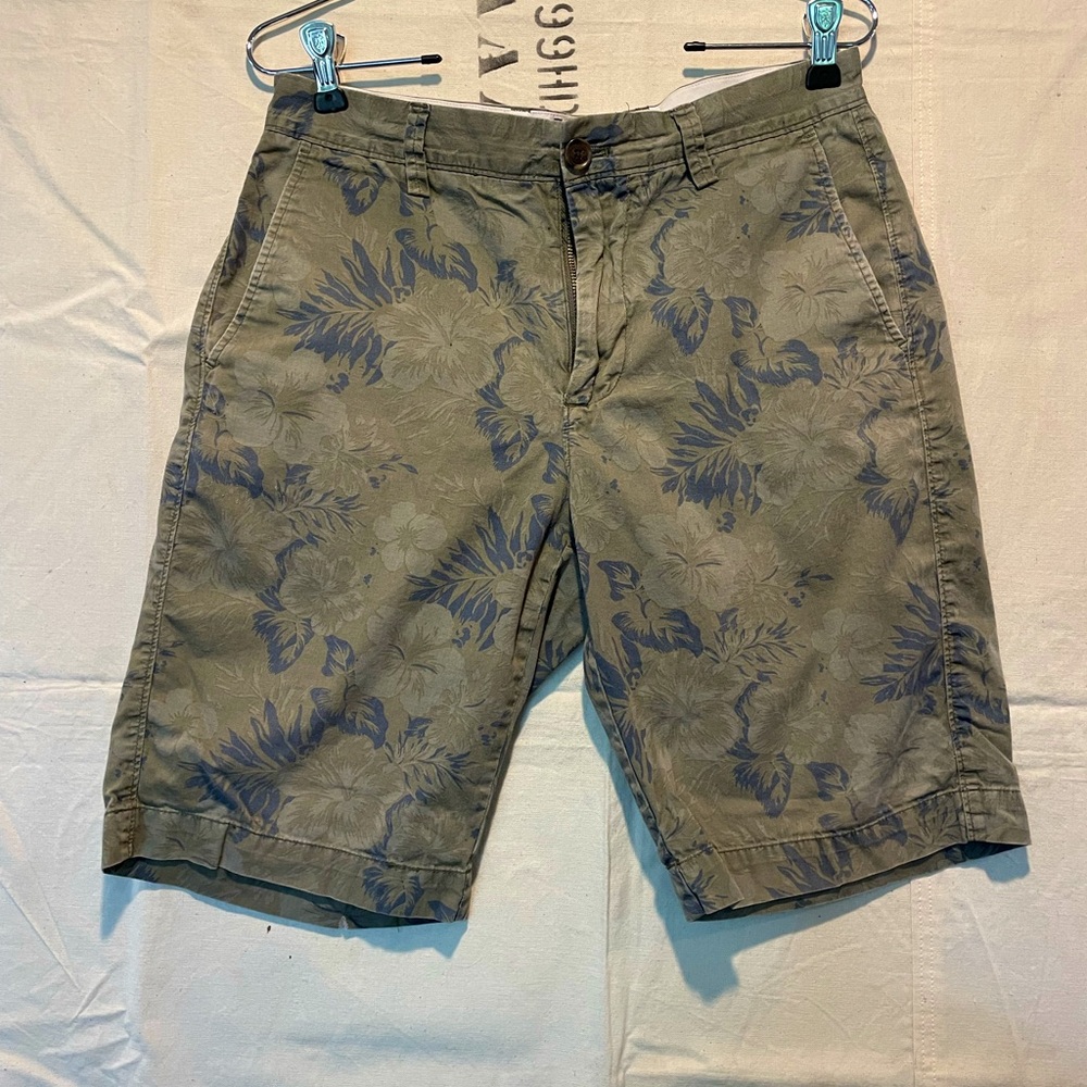 J Crew Rivington Floral Patterned khaki Shorts